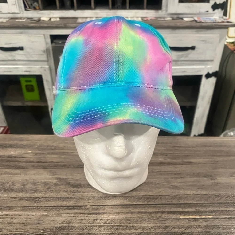 Youth Kids Tie Dye Colorful Hat